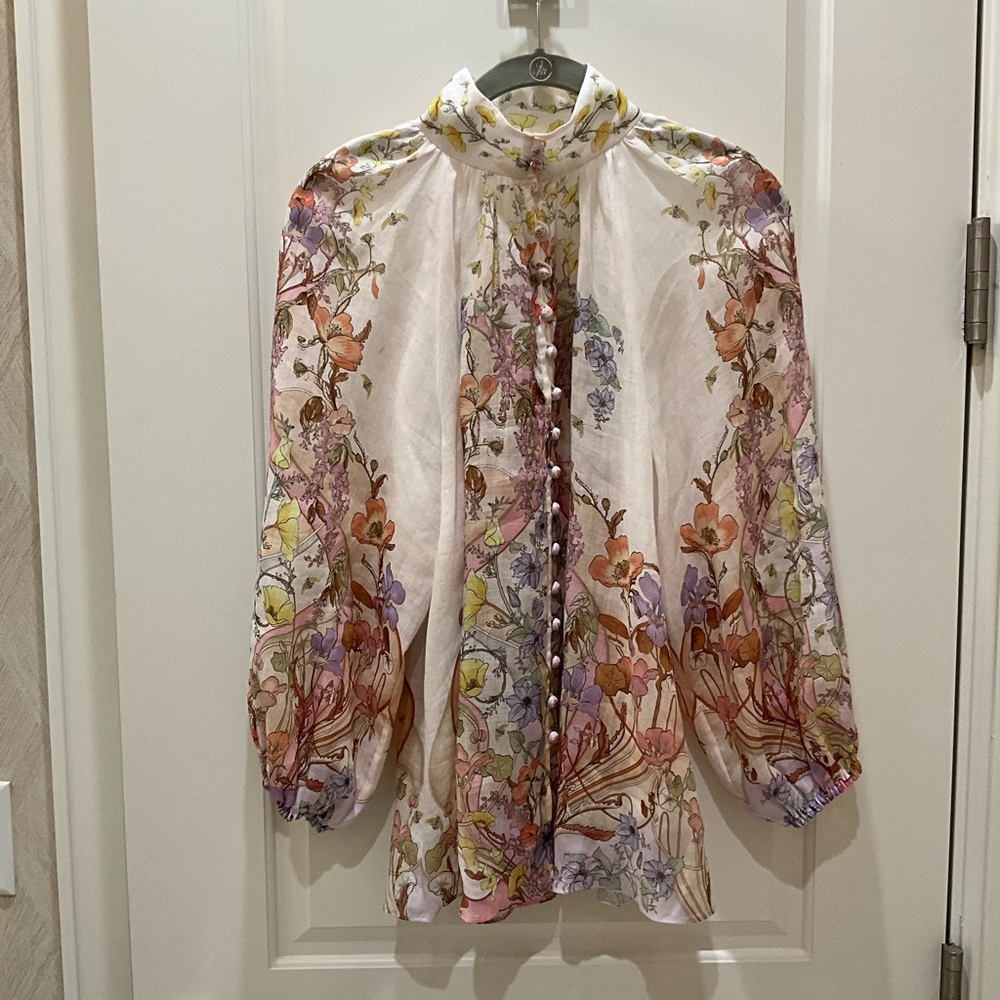Zimmermann Blouse Linen Size 1